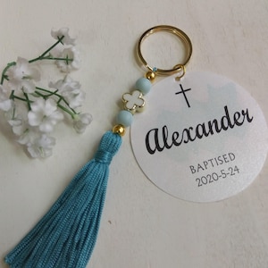 10pcs-Personalized baptism favors-cross favors-Greek baptism favors-first communion favors-orthodox baptism favors-Keychains martyrika