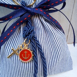 25 pcs nautical favors-boy&#39;s Baptism bomboniera-Favor bag- anchor favor-koufeta bomboniere