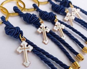 Key chains martyrika for a boy-cross Baptism Favors-christening favors-shower party favors-first communion favors-orthodox baptism