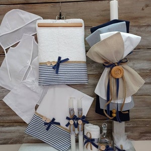 Set battesimo bambino-tema bottoni battesimo-ortodosso lambada-set olio-set ladopana