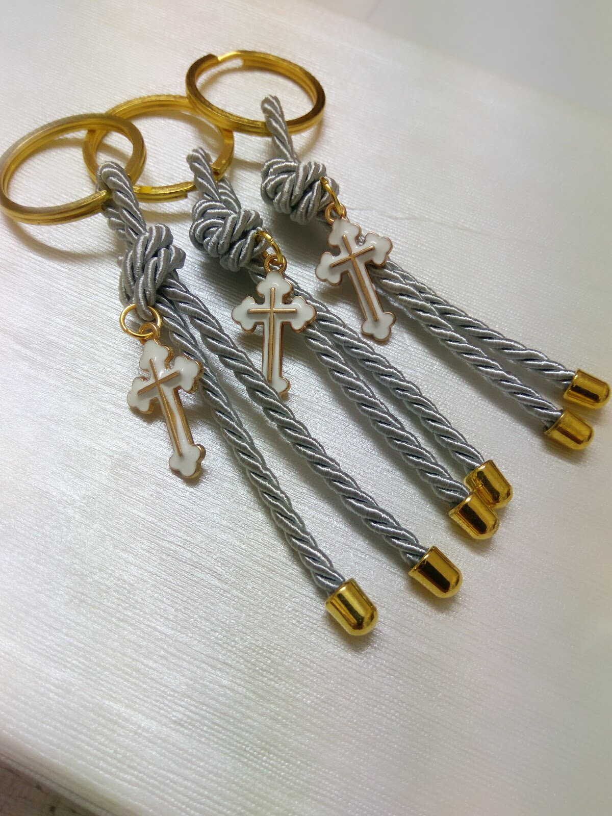 Key Chains Martyrikacross Baptism Favorschristening Etsy