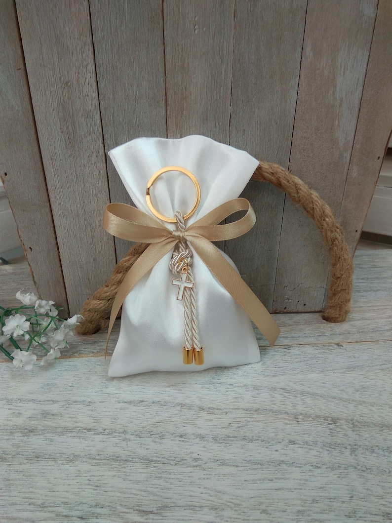 Baptism favor-25 pcs-Cross Favor-koufeta bomboniera-christening favor-First Holy communion favor-greek baptism image 6