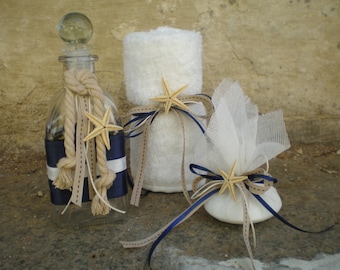 Greek baptismal set -Oil bottle/soap/towel-Orthodox baptism