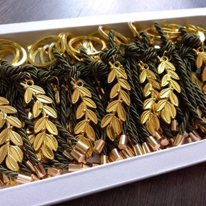 10 pièces cadeaux avec rameau d'olivier, cadeaux de mariage, cadeau de baptême, cadeaux de mariage grecs