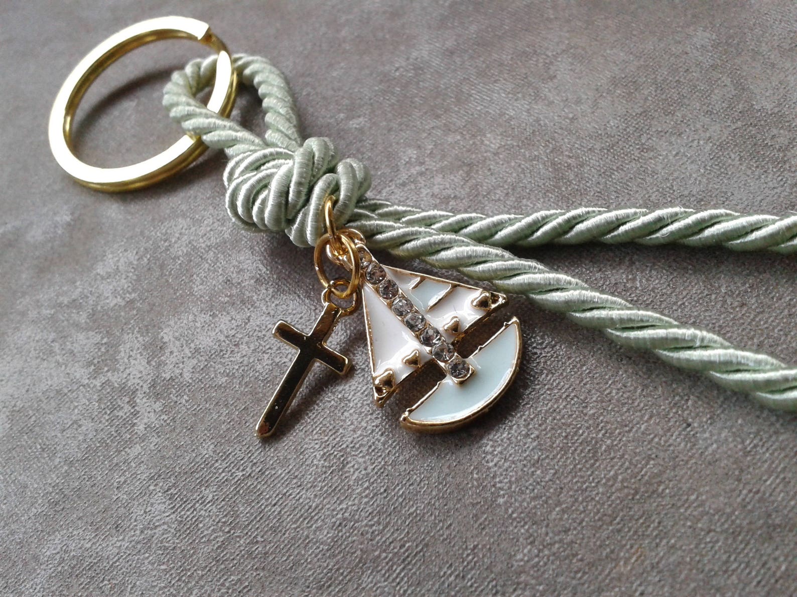 Nautical Martyrika-key Chains Baptism Favors-elegant Bomboniere-greek ...