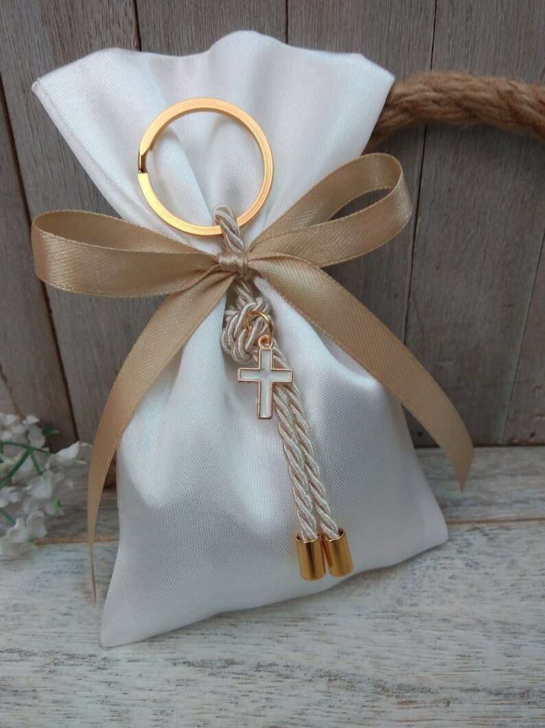 Baptism favor-25 pcs-Cross Favor-koufeta bomboniera-christening favor-First Holy communion favor-greek baptism image 2