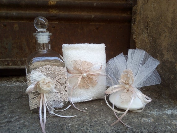 Greek baptism set 3pcs -Oil bottle/soap/towel-Orthodox baptism Il_570xn