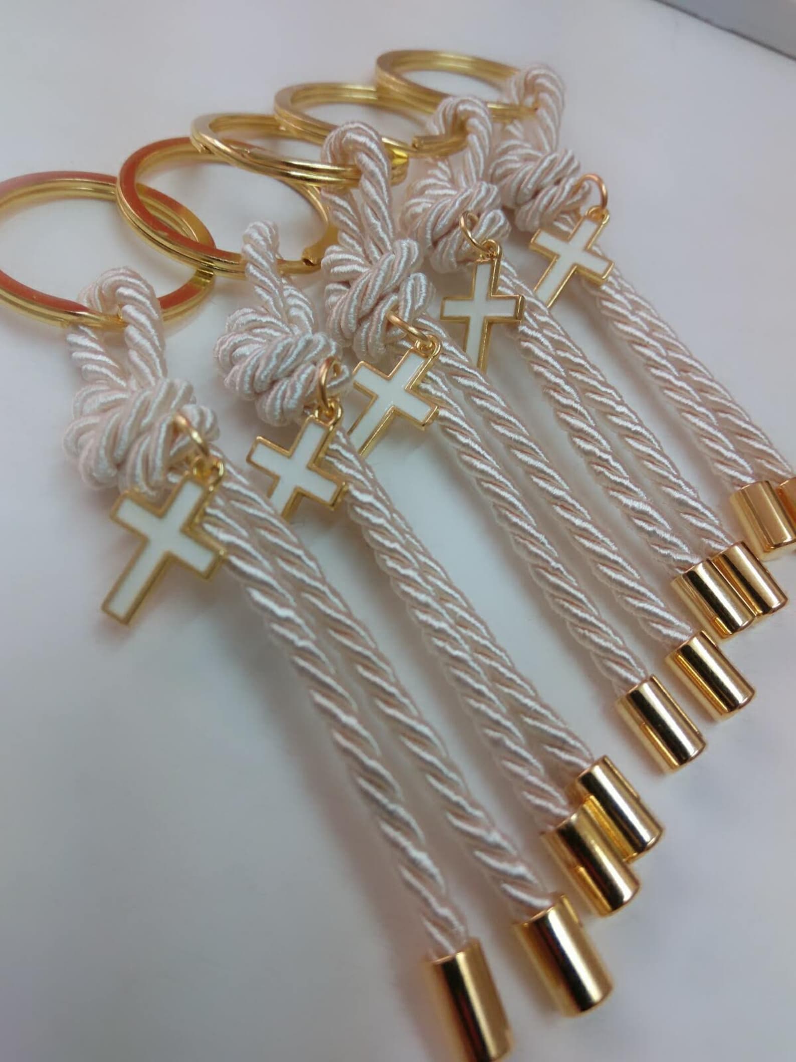 Key Chains Martyrikacross Baptism Favorschristening Etsy