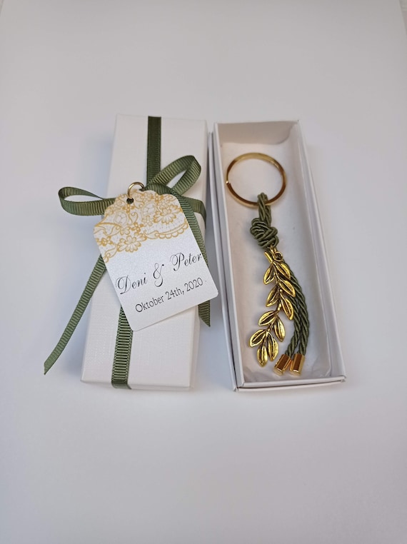 WeddingFavors, 10pcs favors keychain with olive branch, Orthodox