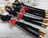Heart favors-Luxury wedding favors-Key chains bomboniere-wedding favors-bridal shower party favors-save the dare-black and red favors Il_170x135