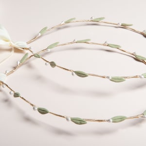 Stefana Wedding Crowns -Greek Olive Leaves - Orthodox Greek Style Stefana- olive wreath