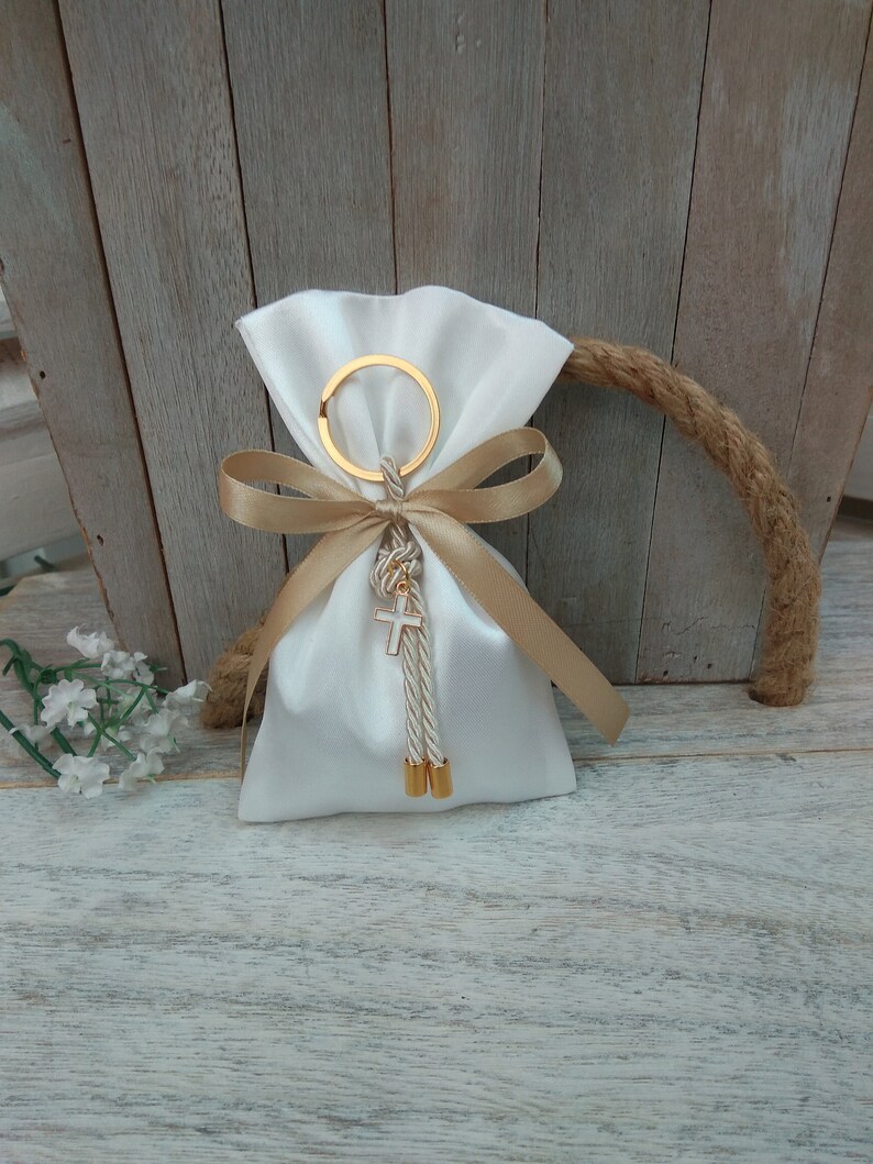 Baptism favor-25 pcs-Cross Favor-koufeta bomboniera-christening favor-First Holy communion favor-greek baptism image 5