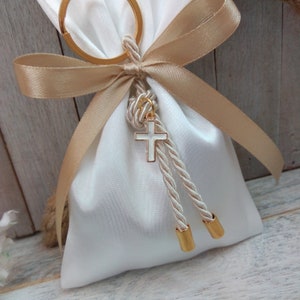 Baptism favor-25 pcs-Cross Favor-koufeta bomboniera-christening favor-First Holy communion favor-greek baptism image 1