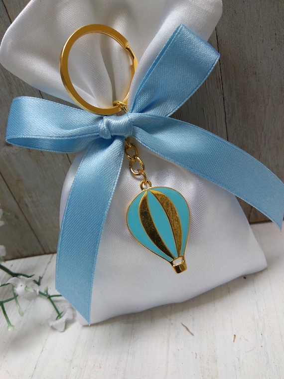 Hot air balloon favor-satin pouche favor-hot air balloon shower-greek baptism bomboniere-koufeta bomboniera Il_570xn