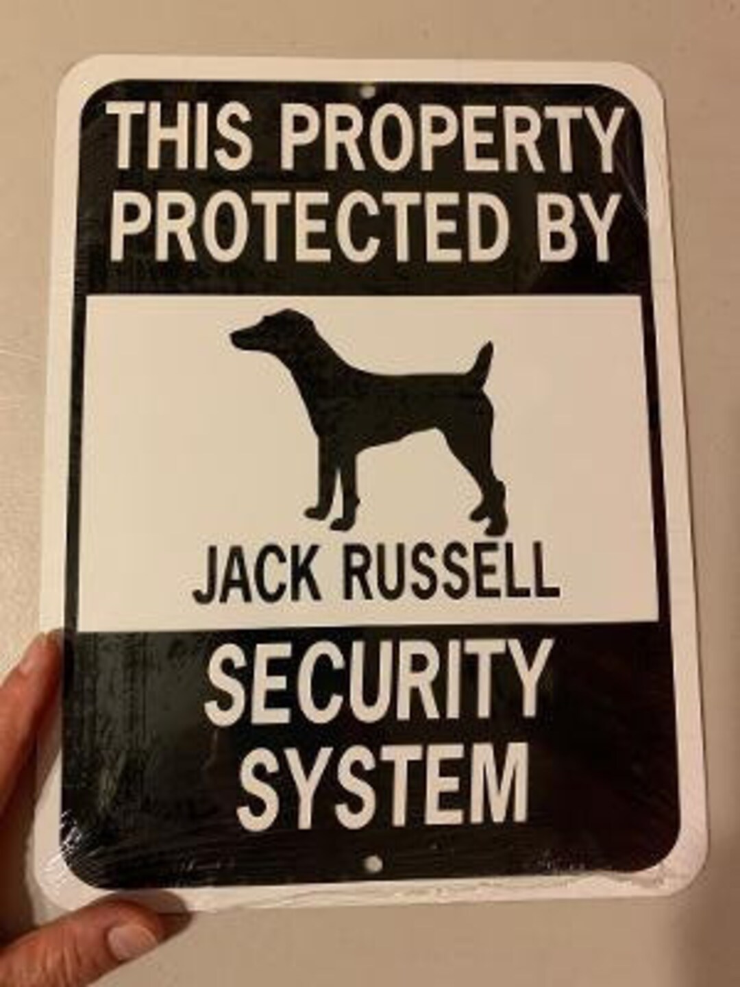 Jack Russell Terrier Funny Dog Signs 9x12 Inch Aluminum Metal Sign - Etsy
