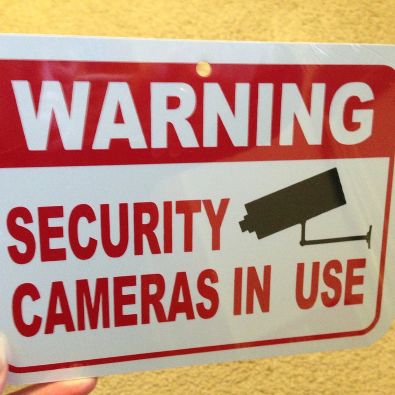Sign Camera One Security Cameras in Use Signs - Etsy