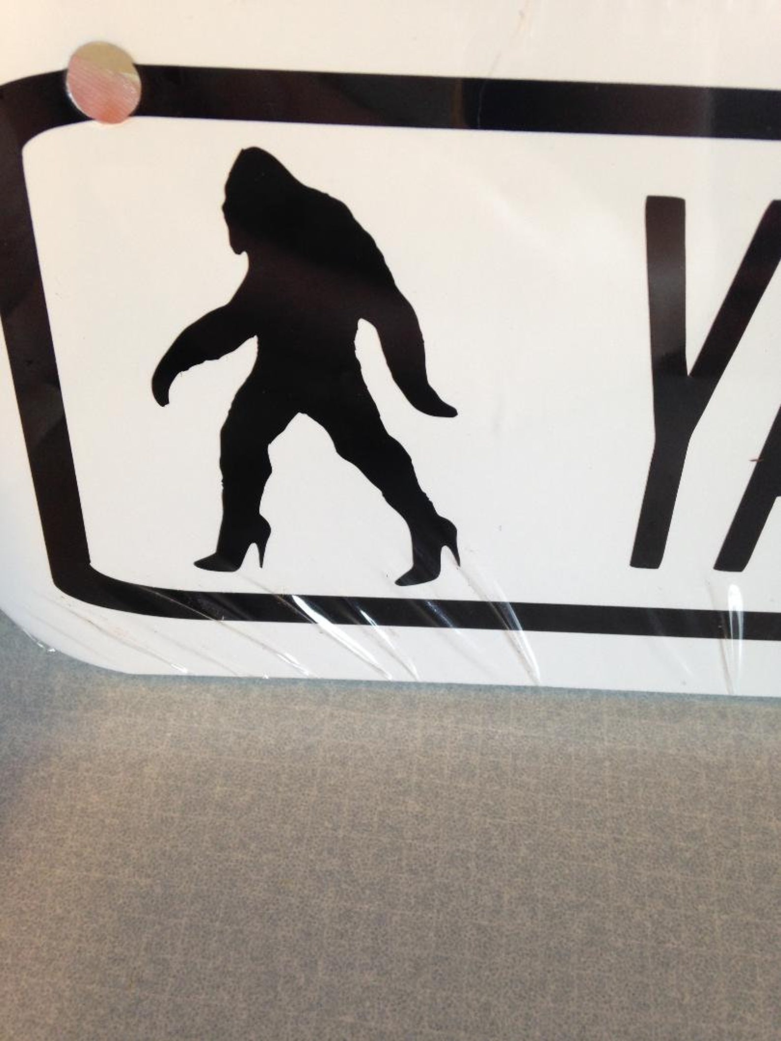 Yaaaaaassquatch Funny Bigfoot Sign 3x12 inch Aluminum metal Etsy