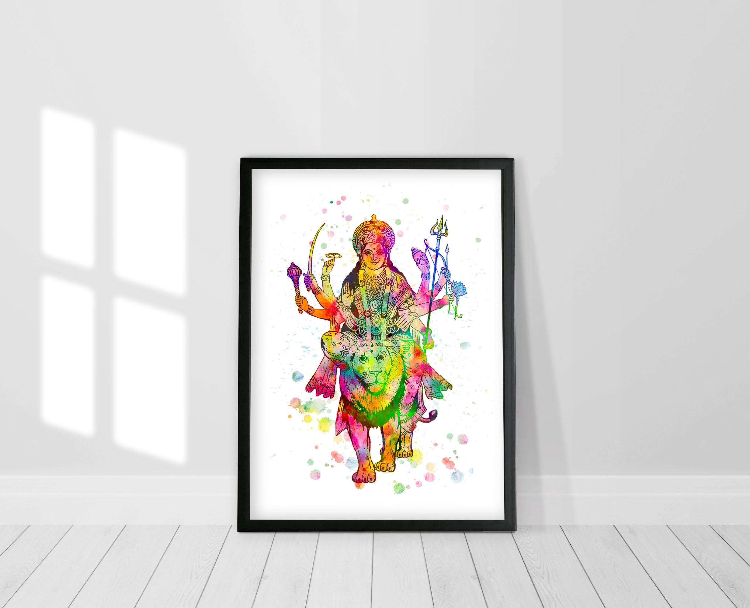 Durga Painting Maa Durga Print Hindu Art Print Goddess - Etsy Ireland Durga Painting Maa Durga Print Hindu Art Print Goddess - Etsy Ireland