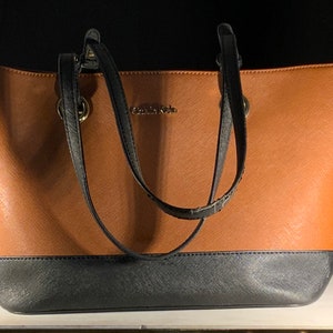 Original Calvin Klein Logo Tote Bag + Zip Pouch Beige NWT