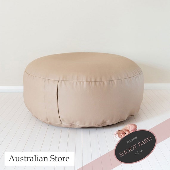 posing bean bag for newborn photography