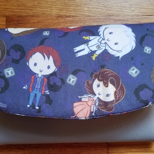Billetera triplete hecha a mano de regreso al futuro "Marty McFly"