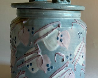 Handgefertigte Keramik Keksdose
