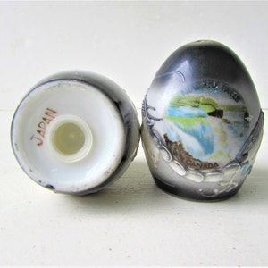 Vintage Niagara Falls Souvenir Salt and Pepper Shakers - Mid Century Japan Ceramic Salt and Pepper Shakers - Blue and White Porcelain