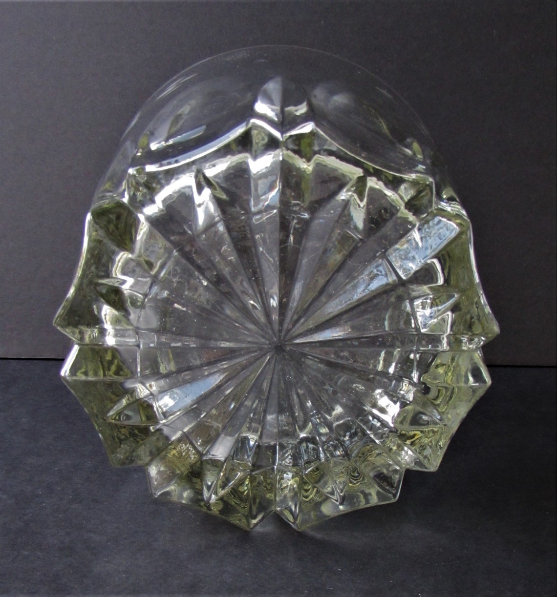 Heavy Etched Crystal Ice Bucket Very Elegant Crystal Barware Etsy