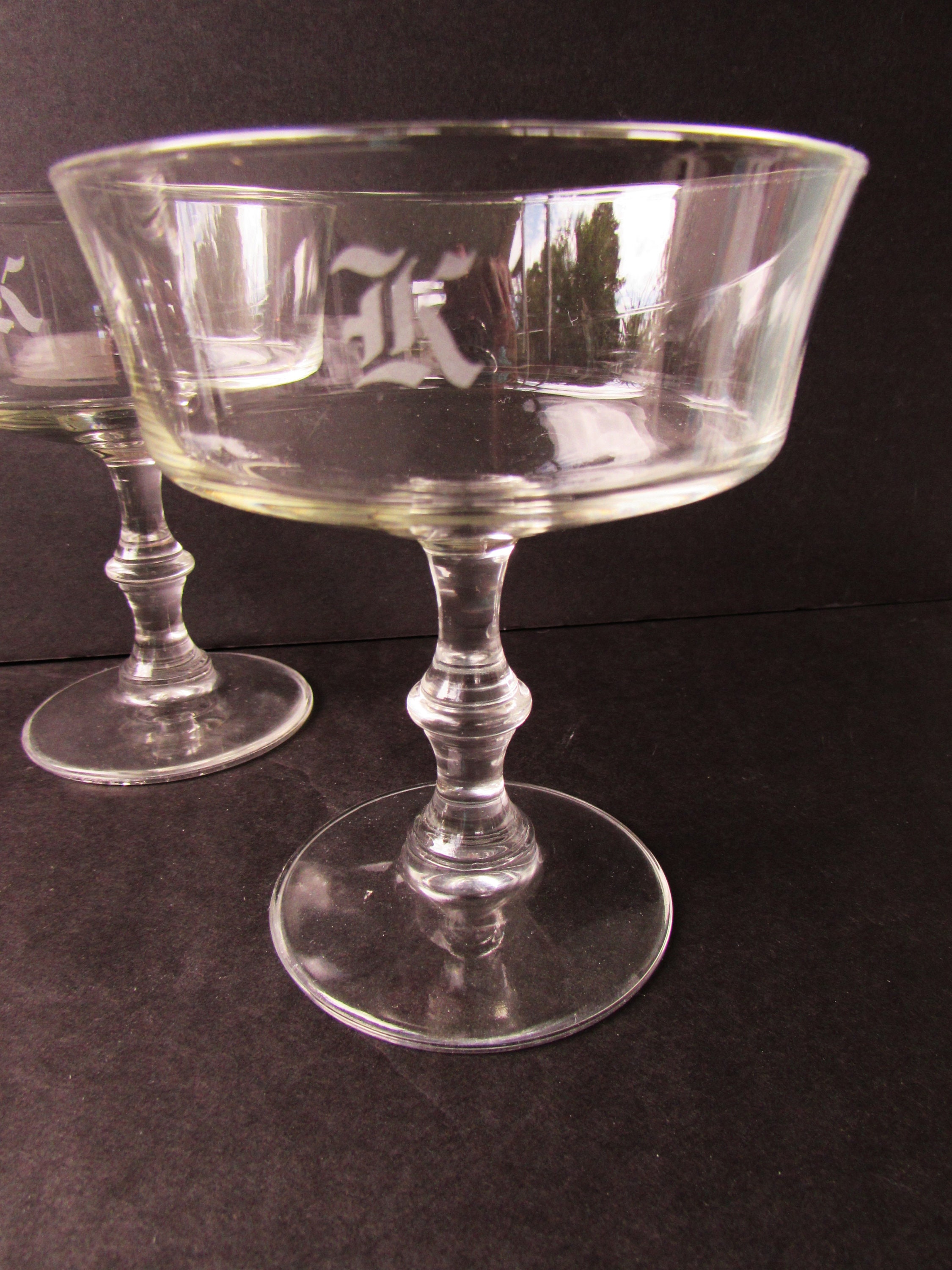 Copas de champán vintage Coupe - Copas monogramadas, juego de 6 - Etsy  México, image size:2250x3000