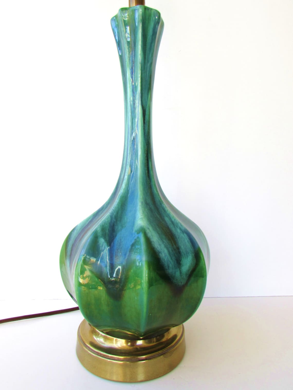 One Vintage Mid Century Modern Table Lamp Haeger Ceramic Etsy