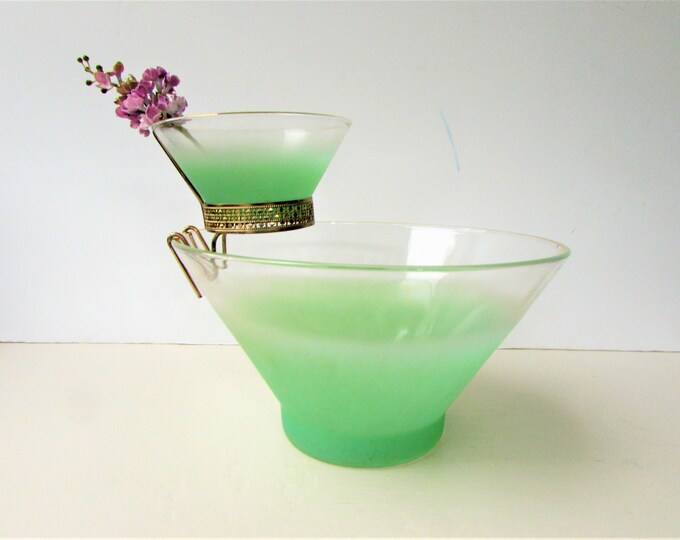 Vintage Mint Green Blendo Chip and Dip Mid Century Blendo Etsy