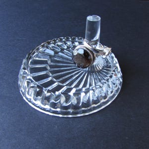 Vintage Pressglas Ring Schale: Mid-Century Modern Schmuckhalter