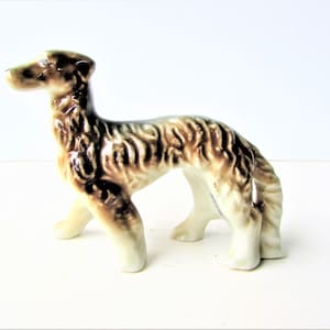 Vintage Mid Century Afghan Hound Dog Figurine  - Dog Sculpture - Porcelain Figurine - Ceramic Afghan Hound - Porcelain Dog - Japan