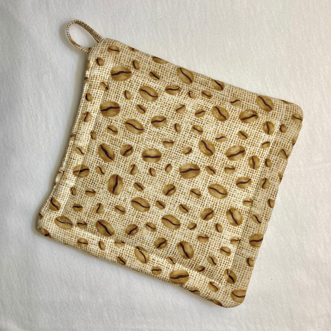 Vintage Coffee Bean Potholder With Insulbrite Etsy