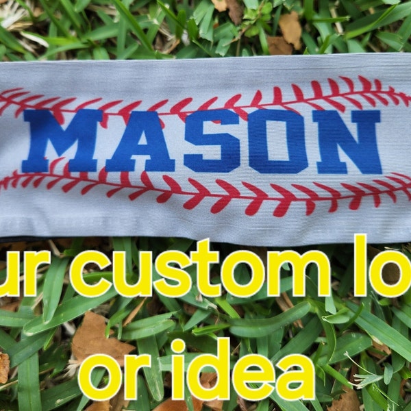 Baseball Headband Custom Etsy