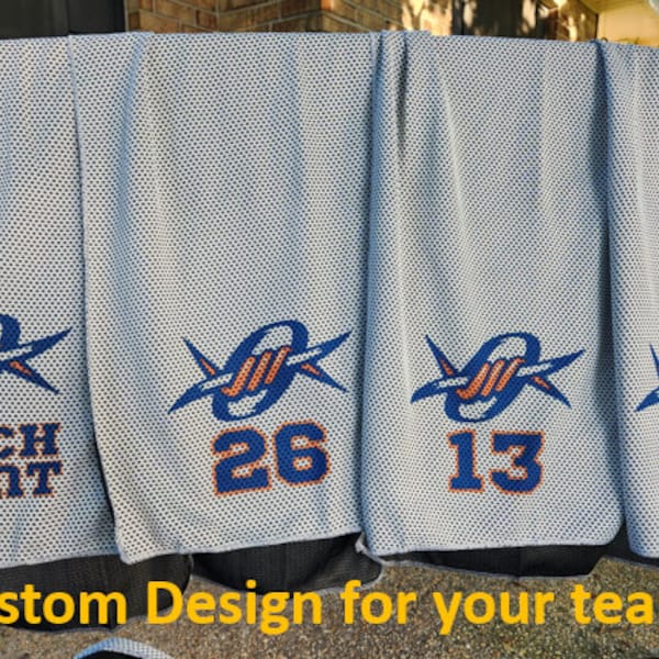 Personalized Cooling Towels - Team Orders-Sports towels, football towels, baseball towels, soccer towels, softball towels, custom, etc.