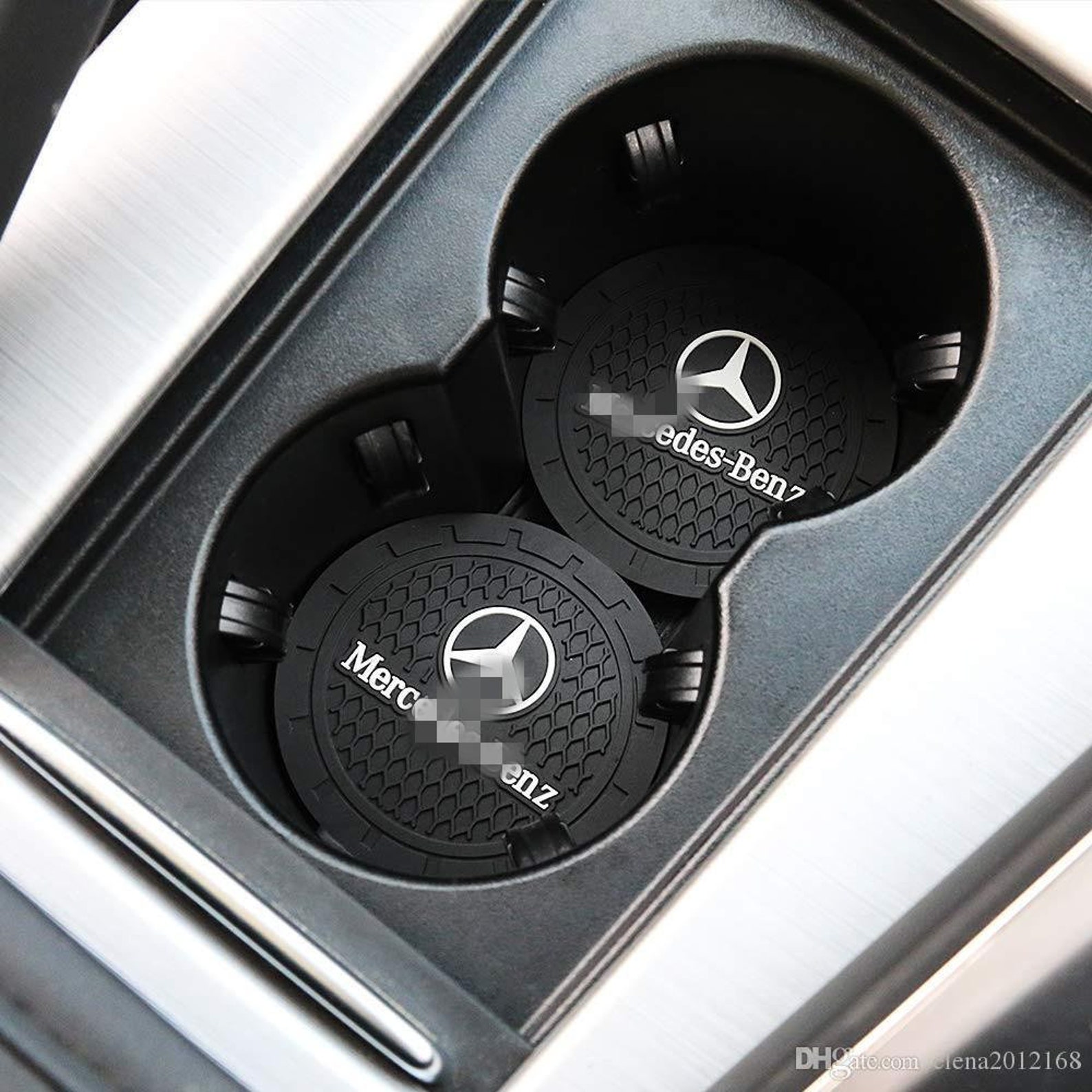 2 Pc Mercedes Benz cup holder Mercedes coaster rubber interior Etsy