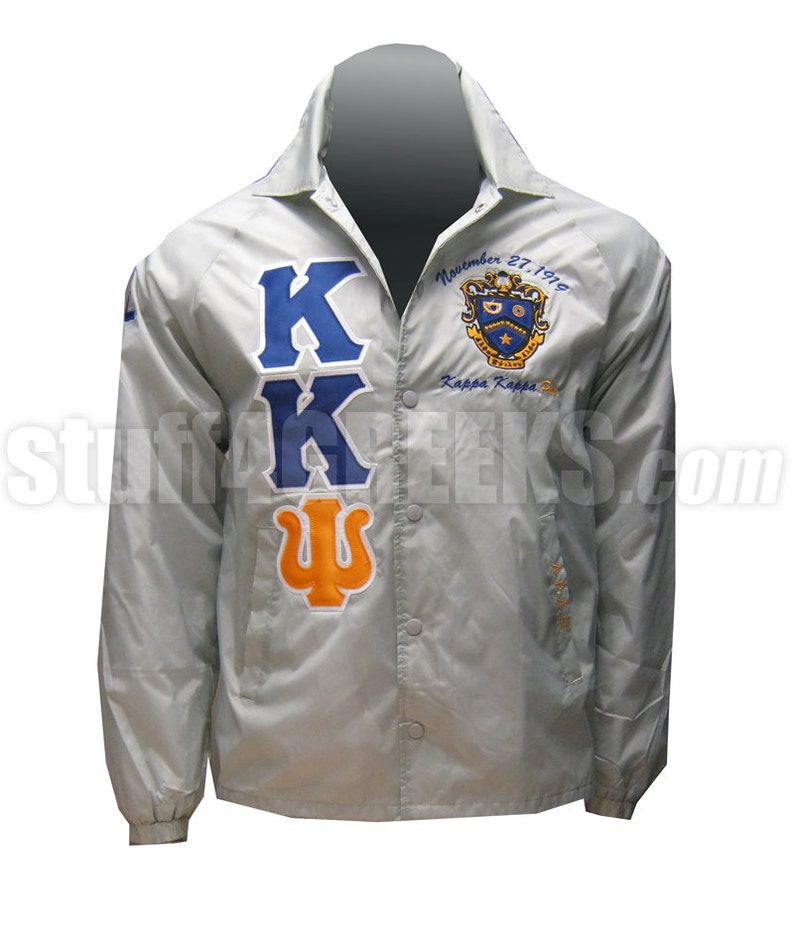 Custom Greek Line Jacket Crossing Jacket for ANY Fraternity Etsy