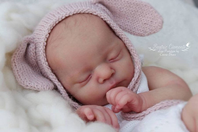 Custom made platinum silicone baby Luxe by Cassie Brace