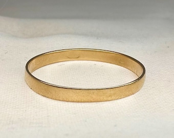 German 8k Yellow Gold Band from 1920s, US size 6 3/4