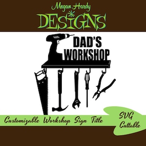 Customizable Workshop Sign Title SVG