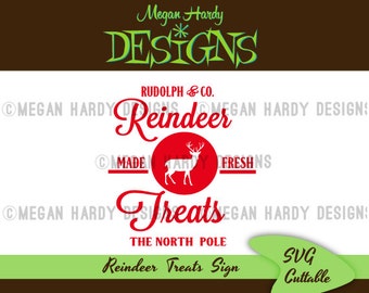 Reindeer Treats SVG Vinyl Sign