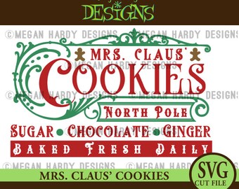 Mevrouw Claus' Cookies SVG