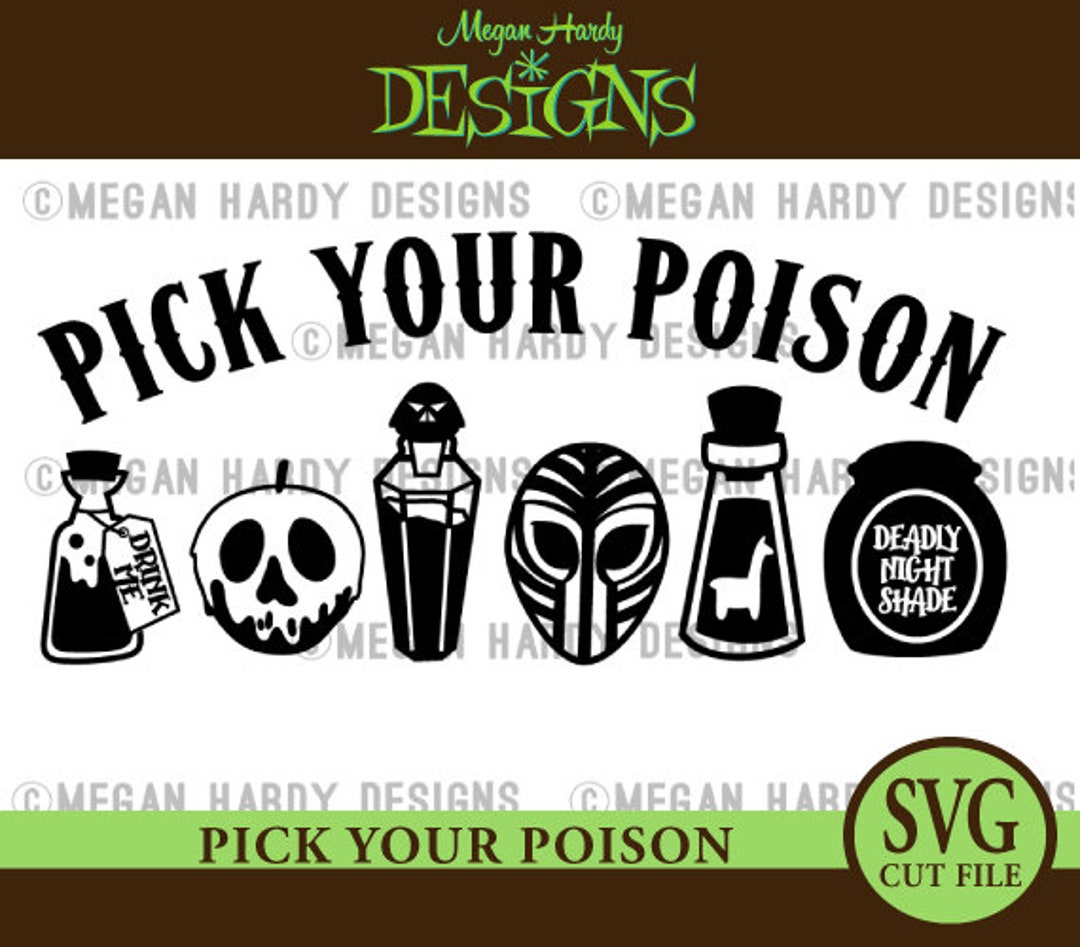 Pick Your Poison SVG Etsy