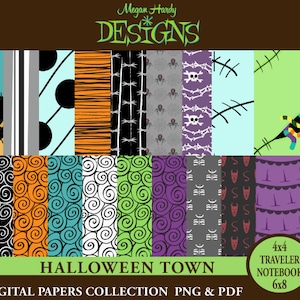 Halloween Town Digital Papers