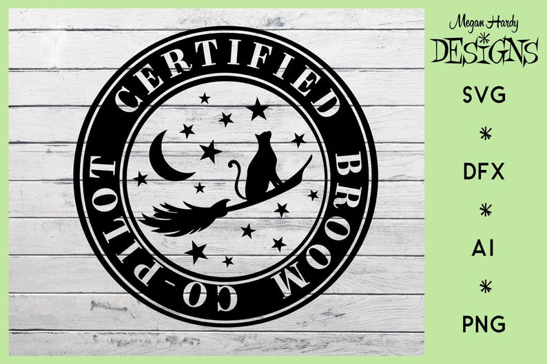 Certified Broom Co-pilot Label - Etsy