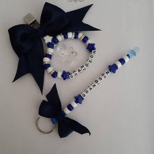 Circle pram charm and matching nappy bag keyring