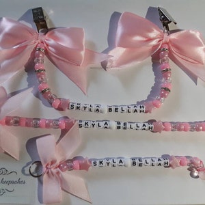 Pram charm with matching dummy clip and keyring