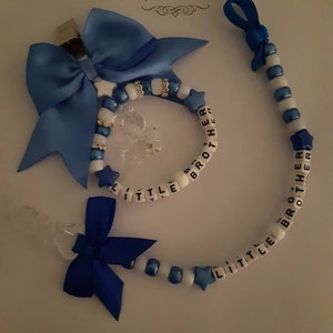 Circle  pram charm and matching dummy clip