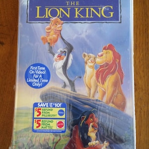 The Lion King Disney Classic Masterpiece Collection 1995 VHS Clamshell Case Stock # 2977 Nooit geopend